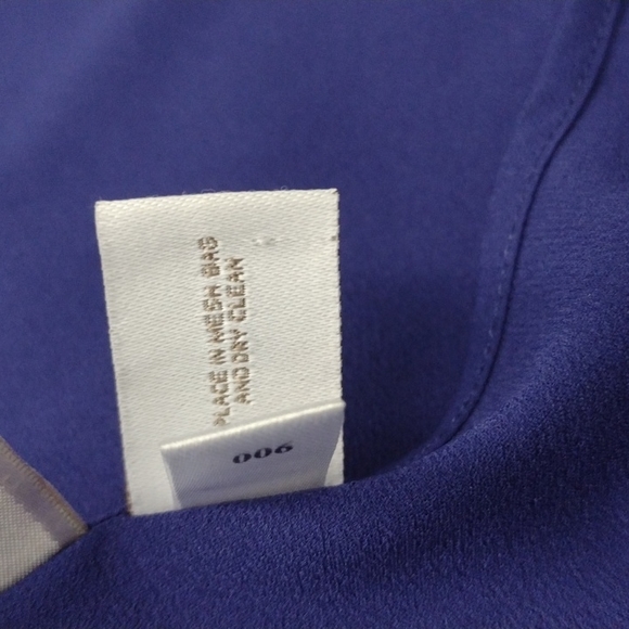 CHICO'S Sleeveless Blouse Top Tank Purple Blue Color  Size 2 - Picture 7 of 7